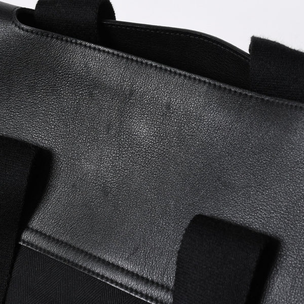 HERMES エルメス ハンドバッグ ヴァルパライソMM ハンドバッグ トートバッグ ブラック シルバー金具 美品 中古 4a006384