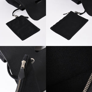 HERMES エルメス ハンドバッグ ヴァルパライソMM ハンドバッグ トートバッグ ブラック シルバー金具 美品 中古 4a006384