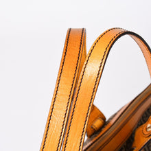 将图片加载到图库查看器中。 極美品 FENDI フェンディ ズッキーノ トートバッグ ハンドバッグ 8BH179 キャンバス レザー ブラウン オレンジ ゴールド金具 中古 4a006516