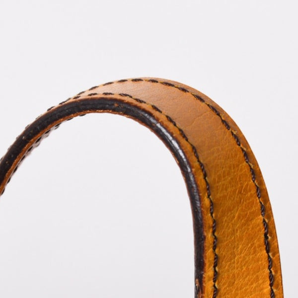 Very good condition FENDI Zucchino tote bag handbag 8BH179 canvas leather brown orange gold hardware used 4a006516