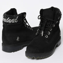 将图片加载到图库查看器中。 JIMMY CHOO ジミーチュウ Timberland ティンバーランド クリスタル アンクルブーツ A74148 ブラック サイズ25cm 美品 中古 4a006142