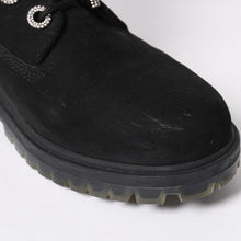 将图片加载到图库查看器中。 JIMMY CHOO ジミーチュウ Timberland ティンバーランド クリスタル アンクルブーツ A74148 ブラック サイズ25cm 美品 中古 4a006142