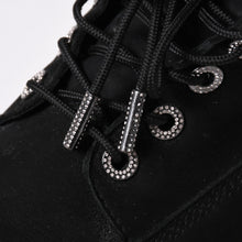 将图片加载到图库查看器中。 JIMMY CHOO ジミーチュウ Timberland ティンバーランド クリスタル アンクルブーツ A74148 ブラック サイズ25cm 美品 中古 4a006142
