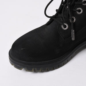 JIMMY CHOO ジミーチュウ Timberland ティンバーランド クリスタル アンクルブーツ A74148 ブラック サイズ25cm 美品 中古 4a006142
