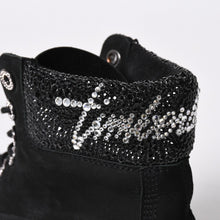 将图片加载到图库查看器中。 JIMMY CHOO ジミーチュウ Timberland ティンバーランド クリスタル アンクルブーツ A74148 ブラック サイズ25cm 美品 中古 4a006142