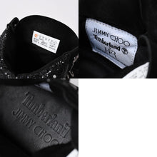 将图片加载到图库查看器中。 JIMMY CHOO ジミーチュウ Timberland ティンバーランド クリスタル アンクルブーツ A74148 ブラック サイズ25cm 美品 中古 4a006142
