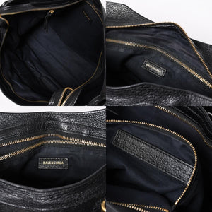 Very Good Condition BALENCIAGA Metallic Edge City Leather 2WAY Handbag Shoulder Bag Gold Hardware 505984 Used 4a006412