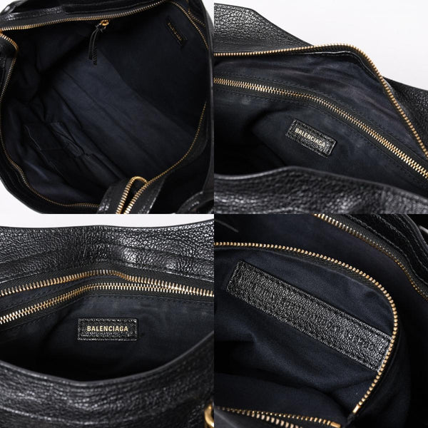 Very Good Condition BALENCIAGA Metallic Edge City Leather 2WAY Handbag Shoulder Bag Gold Hardware 505984 Used 4a006412