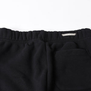 新品未使用 CHROME HEARTS クロムハーツ 25SS ロゴ スウェットショーツ ショートパンツ U.S.A製 コットン ブラック サイズM 中古 4a006534
