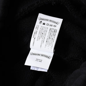 新品未使用 CHROME HEARTS クロムハーツ 25SS ロゴ スウェットショーツ ショートパンツ U.S.A製 コットン ブラック サイズM 中古 4a006534
