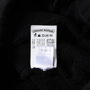 新品未使用 CHROME HEARTS クロムハーツ 25SS ロゴ スウェットショーツ ショートパンツ U.S.A製 コットン ブラック サイズM 中古 4a006534