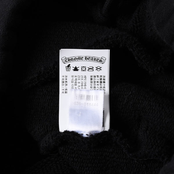 新品未使用 CHROME HEARTS クロムハーツ 25SS ロゴ スウェットショーツ ショートパンツ U.S.A製 コットン ブラック サイズM 中古 4a006534