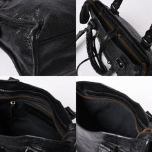 Load the image into the gallery viewer. 極美品 BALENCIAGA バレンシアガ クラシック ミニシティ ナイロン レザー 2WAY ハンドバッグ ショルダーバッグ ブラック 300295 中古 4a006411