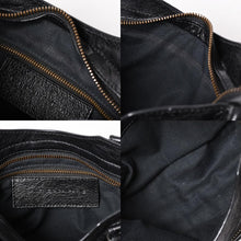 Load the image into the gallery viewer. 極美品 BALENCIAGA バレンシアガ クラシック ミニシティ ナイロン レザー 2WAY ハンドバッグ ショルダーバッグ ブラック 300295 中古 4a006411