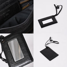 Load the image into the gallery viewer. 極美品 BALENCIAGA バレンシアガ クラシック ミニシティ ナイロン レザー 2WAY ハンドバッグ ショルダーバッグ ブラック 300295 中古 4a006411