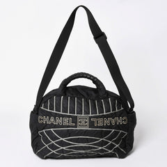 CHANEL シャネル スポーツライン ナイロン 2WAY ハンドバッグ A32808 10番台 ブラック ココマーク ショルダーバッグ シルバー金具 美品 中古 4a006449