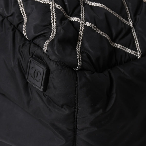 CHANEL シャネル スポーツライン ナイロン 2WAY ハンドバッグ A32808 10番台 ブラック ココマーク ショルダーバッグ シルバー金具 美品 中古 4a006449