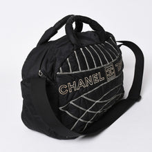 画像をギャラリービューアに読み込む, CHANEL シャネル スポーツライン ナイロン 2WAY ハンドバッグ A32808 10番台 ブラック ココマーク ショルダーバッグ シルバー金具 美品 中古 4a006449