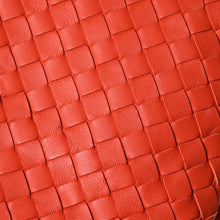 将图片加载到图库查看器中。 極美品 BOTTEGAVENETA ボッテガヴェネタ ハンドバッグ イントレチャート B064D5328B レッド マットブラック金具 中古 4a006519