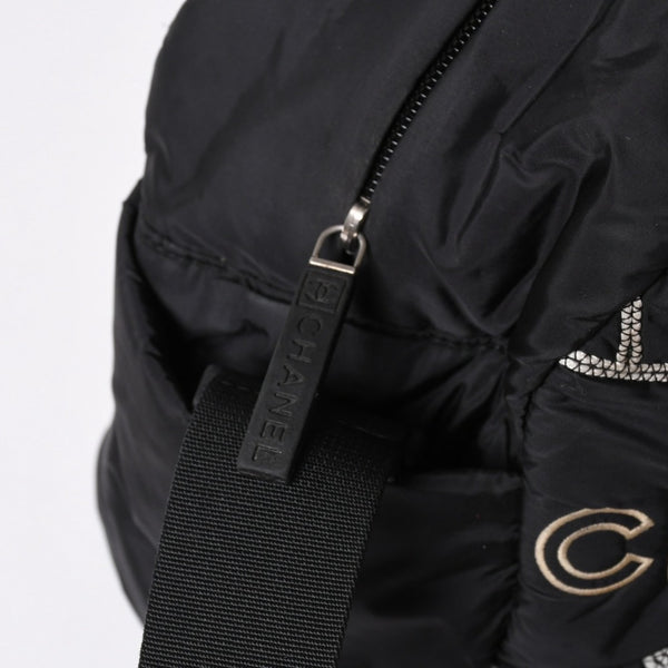CHANEL シャネル スポーツライン ナイロン 2WAY ハンドバッグ A32808 10番台 ブラック ココマーク ショルダーバッグ シルバー金具 美品 中古 4a006449