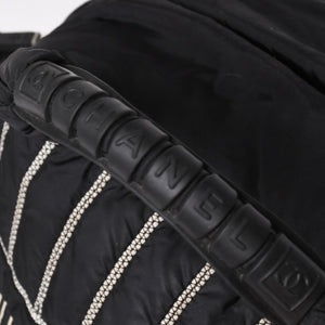 CHANEL シャネル スポーツライン ナイロン 2WAY ハンドバッグ A32808 10番台 ブラック ココマーク ショルダーバッグ シルバー金具 美品 中古 4a006449