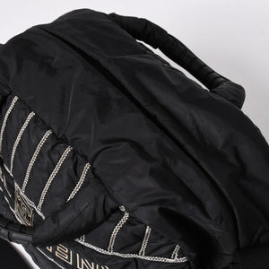CHANEL シャネル スポーツライン ナイロン 2WAY ハンドバッグ A32808 10番台 ブラック ココマーク ショルダーバッグ シルバー金具 美品 中古 4a006449