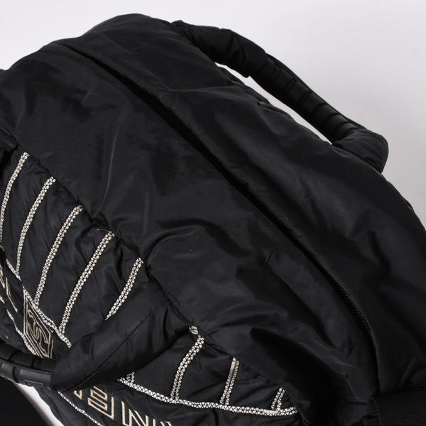 CHANEL シャネル スポーツライン ナイロン 2WAY ハンドバッグ A32808 10番台 ブラック ココマーク ショルダーバッグ シルバー金具 美品 中古 4a006449