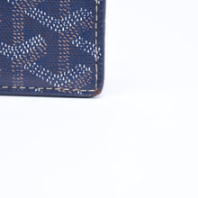 画像をギャラリービューアに読み込む, GOYARD ゴヤール サンシュルピス ヘリンボーン カードケース STSULPPMLTY ネイビー PVC レザー 良品 中古 4a006541
