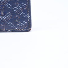 画像をギャラリービューアに読み込む, GOYARD ゴヤール サンシュルピス ヘリンボーン カードケース STSULPPMLTY ネイビー PVC レザー 良品 中古 4a006541