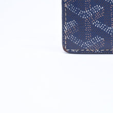 画像をギャラリービューアに読み込む, GOYARD ゴヤール サンシュルピス ヘリンボーン カードケース STSULPPMLTY ネイビー PVC レザー 良品 中古 4a006541