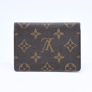 LOUIS VUITTON ルイ ヴィトン ポルト2カルト ヴェルティカル カードケース M60533 モノグラムキャンバス ブラウン 良品 中古 4a006540