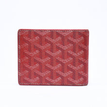 Load the image into the gallery viewer. GOYARD ゴヤール ヴィクトワール ウォレット 二つ折り財布 カードケース レッド VICTO8PMLTY02CL02X 美品 中古 4a006539