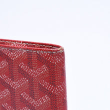 Load the image into the gallery viewer. GOYARD ゴヤール ヴィクトワール ウォレット 二つ折り財布 カードケース レッド VICTO8PMLTY02CL02X 美品 中古 4a006539