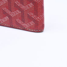 Load the image into the gallery viewer. GOYARD ゴヤール ヴィクトワール ウォレット 二つ折り財布 カードケース レッド VICTO8PMLTY02CL02X 美品 中古 4a006539