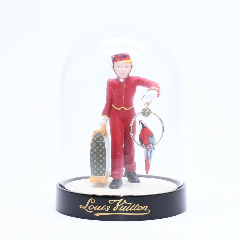 極美品 LOUIS VUITTON ルイヴィトン 置物 雑貨 ノベルティ VIP限定 ページボーイ ドーム LE GROOM オブジェ ブラック レッド 中古 4a006423