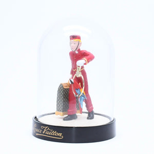 極美品 LOUIS VUITTON ルイヴィトン 置物 雑貨 ノベルティ VIP限定 ページボーイ ドーム LE GROOM オブジェ ブラック レッド 中古 4a006423
