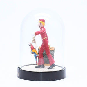 極美品 LOUIS VUITTON ルイヴィトン 置物 雑貨 ノベルティ VIP限定 ページボーイ ドーム LE GROOM オブジェ ブラック レッド 中古 4a006423