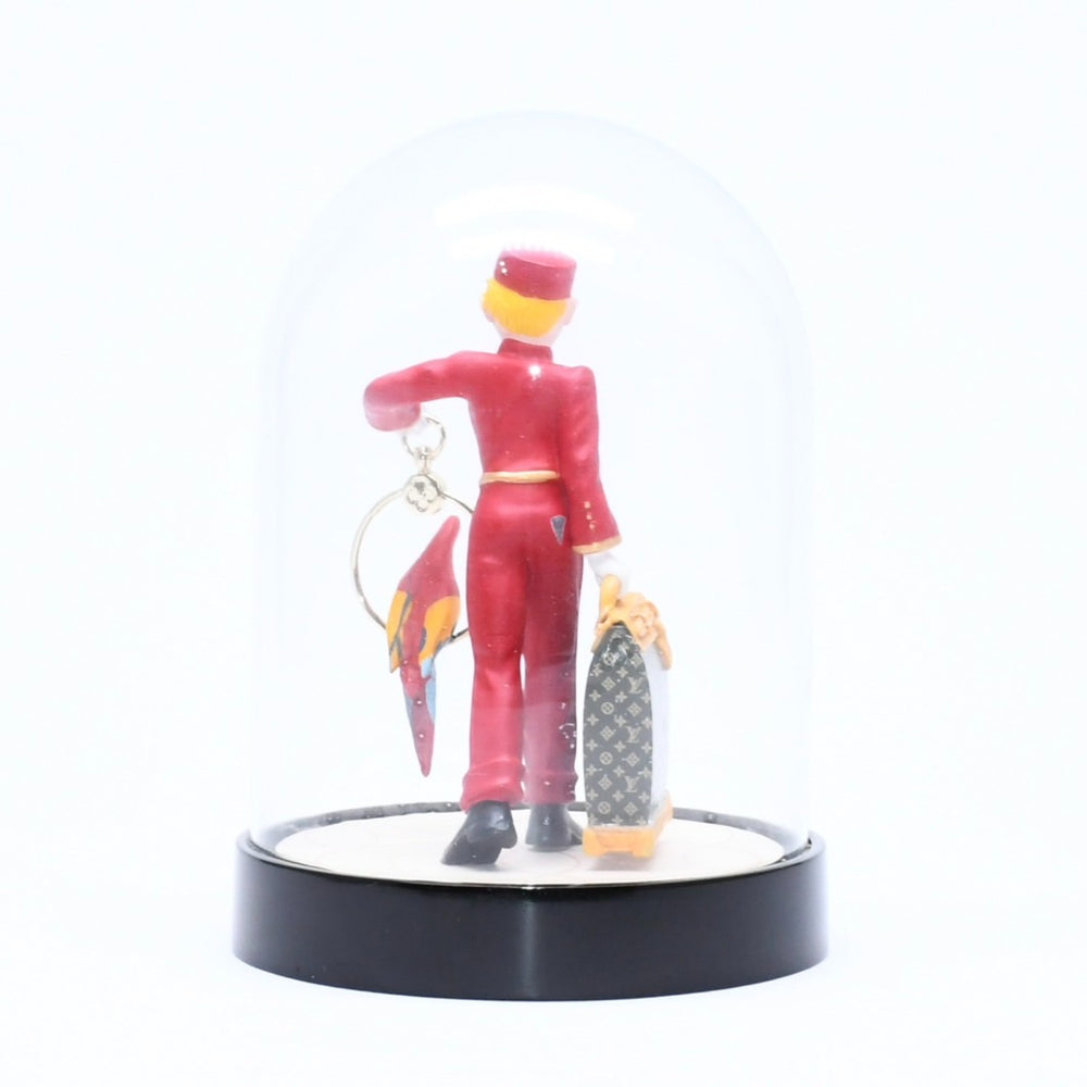 極美品 LOUIS VUITTON ルイヴィトン 置物 雑貨 ノベルティ VIP限定 ページボーイ ドーム LE GROOM オブジェ ブラック レッド 中古 4a006423