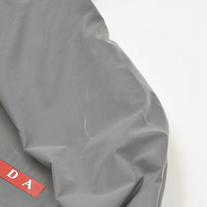 PRADA プラダ ブルゾン Linea Rossa Reflective Jacket リネア ロッサ リフレクティブ ジャケット グレー ブラック レッド 美品 中古 4a006463