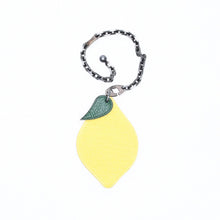 画像をギャラリービューアに読み込む, HERMES エルメス チャーム バッグチャーム レザー レモン Yellow イエロー Green グリーン シェーブル 美品 中古 4a006468