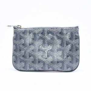 新品同様品 GOYARD ゴヤール コインケース Senat Nano Key Pouch セナ ナノ キーポーチ グレー シルバー金具 中古 4a006476