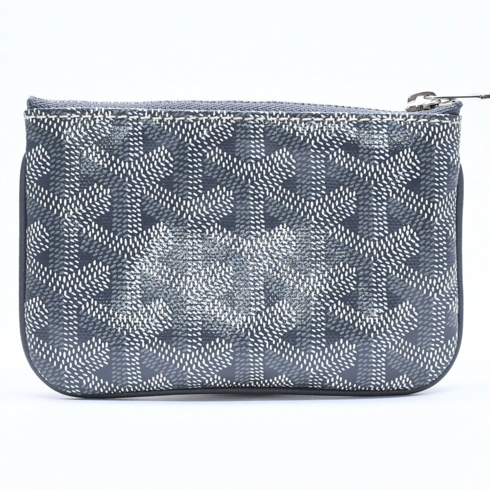 新品同様品 GOYARD ゴヤール コインケース Senat Nano Key Pouch セナ ナノ キーポーチ グレー シルバー金具 中古 4a006476