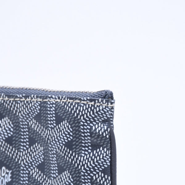 新品同様品 GOYARD ゴヤール コインケース Senat Nano Key Pouch セナ ナノ キーポーチ グレー シルバー金具 中古 4a006476
