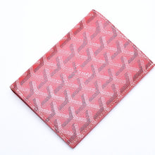 画像をギャラリービューアに読み込む, 極美品 GOYARD ゴヤール グルネル パスポートケース カードケース GRENELPMLTY02CL02X PVC レザー レッド 中古 4a006479