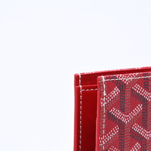 極美品 GOYARD ゴヤール グルネル パスポートケース カードケース GRENELPMLTY02CL02X PVC レザー レッド 中古 4a006479
