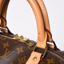 Load the image into the gallery viewer. 極美品 LOUIS VUITTON ルイヴィトン モノグラム キーポルバンドリエール55 2WAY ボストンバック M41414 ブラウン キャンバス 中古 4a006488