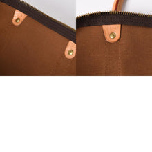 Load the image into the gallery viewer. 極美品 LOUIS VUITTON ルイヴィトン モノグラム キーポルバンドリエール55 2WAY ボストンバック M41414 ブラウン キャンバス 中古 4a006488
