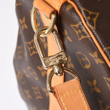 Load the image into the gallery viewer. LOUIS VUITTON ルイヴィトン モノグラム キーポルバンドリエール55 2WAY ボストンバック M41414 ブラウン キャンバス 美品 中古 4a006486