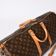 画像をギャラリービューアに読み込む, 極美品 LOUIS VUITTON ルイヴィトン モノグラム キーポルバンドリエール55 2WAY ボストンバック M41414 ブラウン キャンバス 中古 4a006489