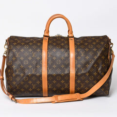 LOUIS VUITTON ルイヴィトン モノグラム キーポルバンドリエール50 ブラウン M41416 ボストンバッグ 美品 中古 4a006490
